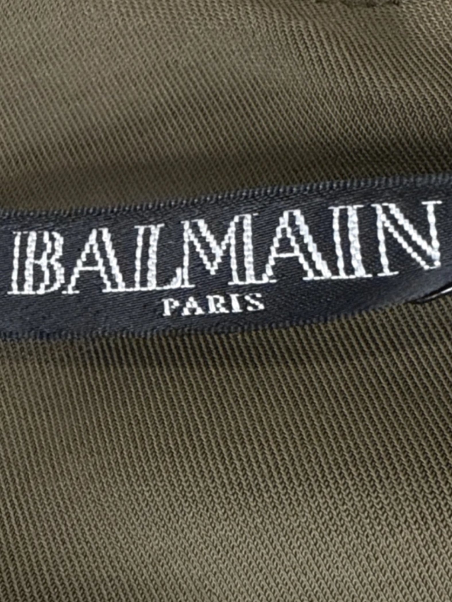Balmain Olive Dress