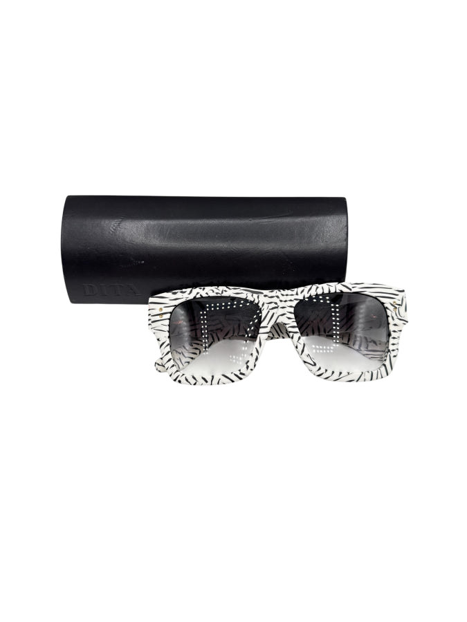 Exquisite DITA Creator DRX-20004-C-WZB-54 White/Black Pattern Sunglasses